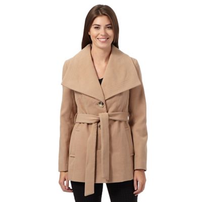 The Collection Petite Camel wing collar jacket